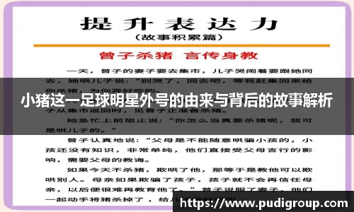 小猪这一足球明星外号的由来与背后的故事解析